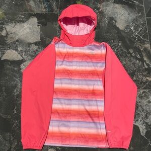 The North Face Resolve Reflective Jacket with Pink Stripes, Waterproof
